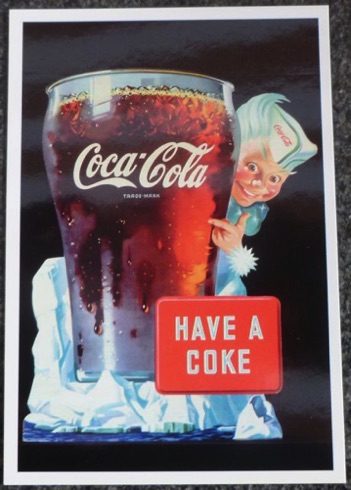 2324-6 € 0,50 coca cola briefkaart 10 x 15cm